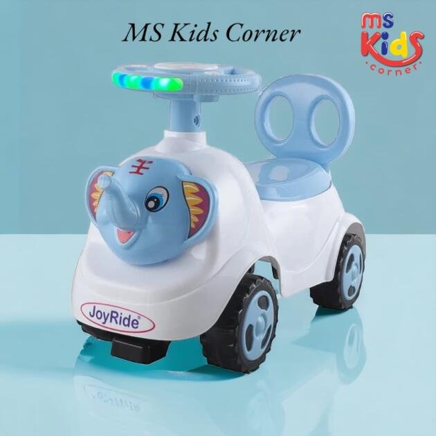 Baby Elephant Manual Ride On with LED Lights